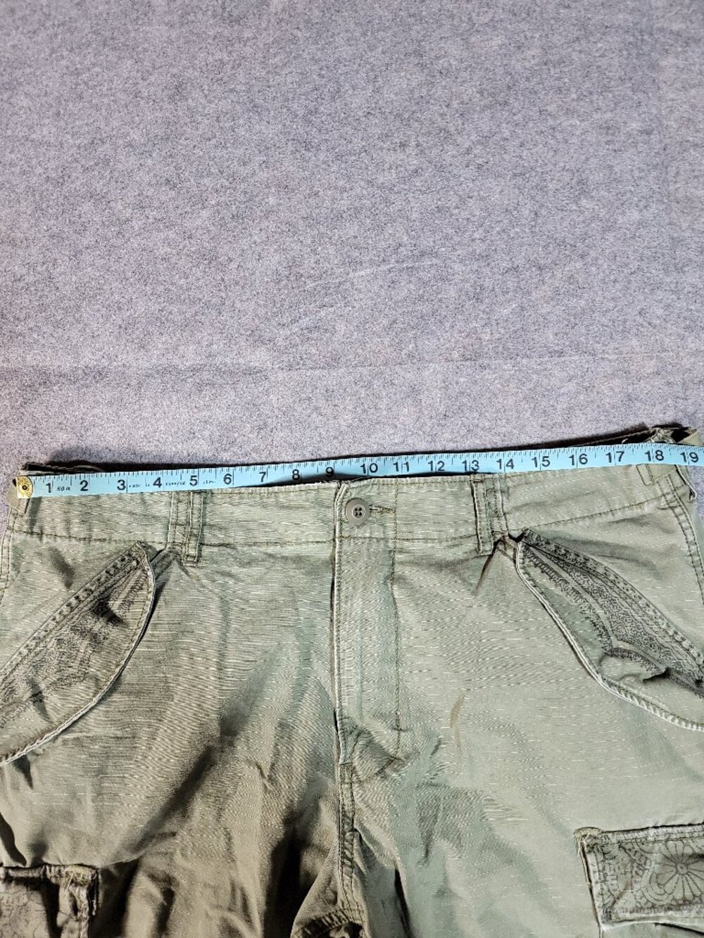 Y2K-style Denim & Supply Ralph Lauren WoodblockGraphic Cargo Shorts Mens Size36 - Picture 12 of 16